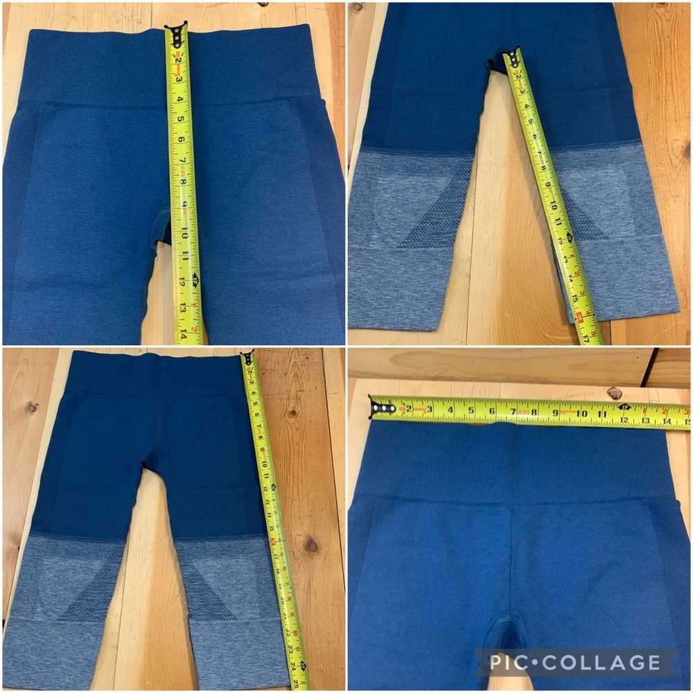 Lululemon Seamlessly Street Crop Heathered Poseidon crop leggings size 8 - Picture 12 of 12